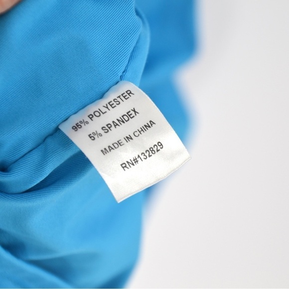 Superdown Mallory High Neck Bodycon Midi Dress Ruched Halter in Blue Women's S - Picture 8 of 9